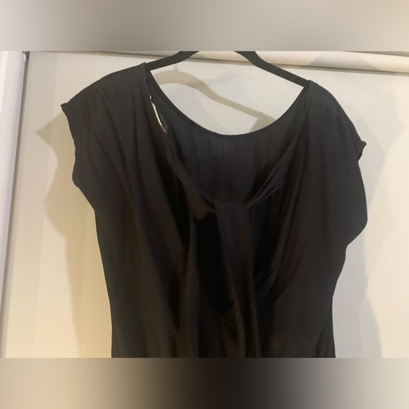 Black romper with pompom and tie back detail - Picture 3 of 4